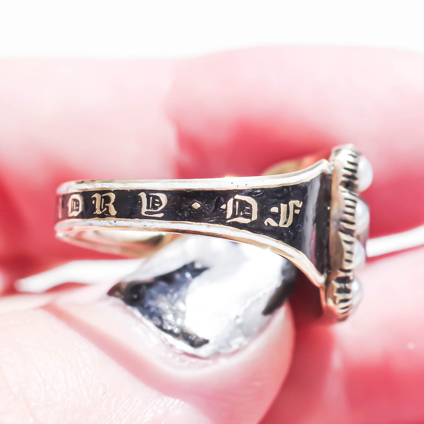 MOURNING RING / LONDON / 18K / #16