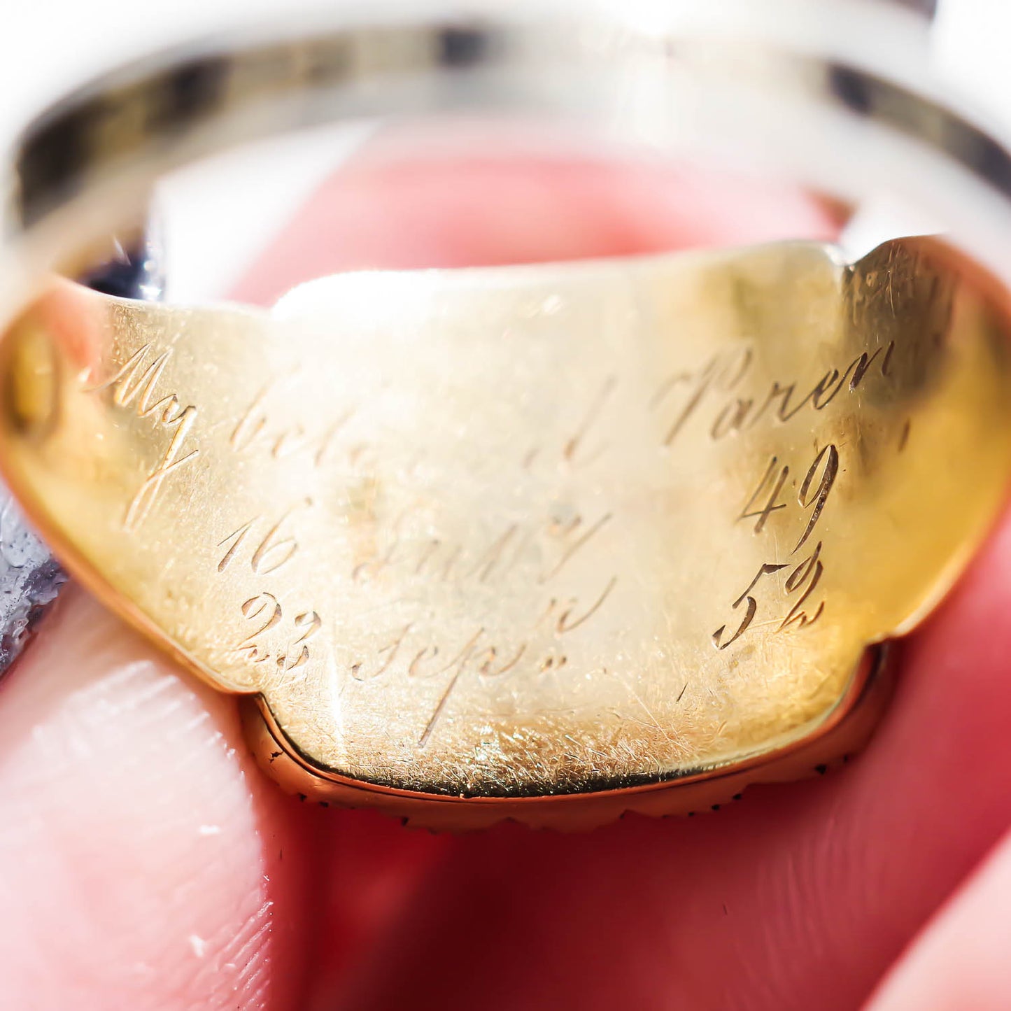MOURNING RING / LONDON / 18K / #16
