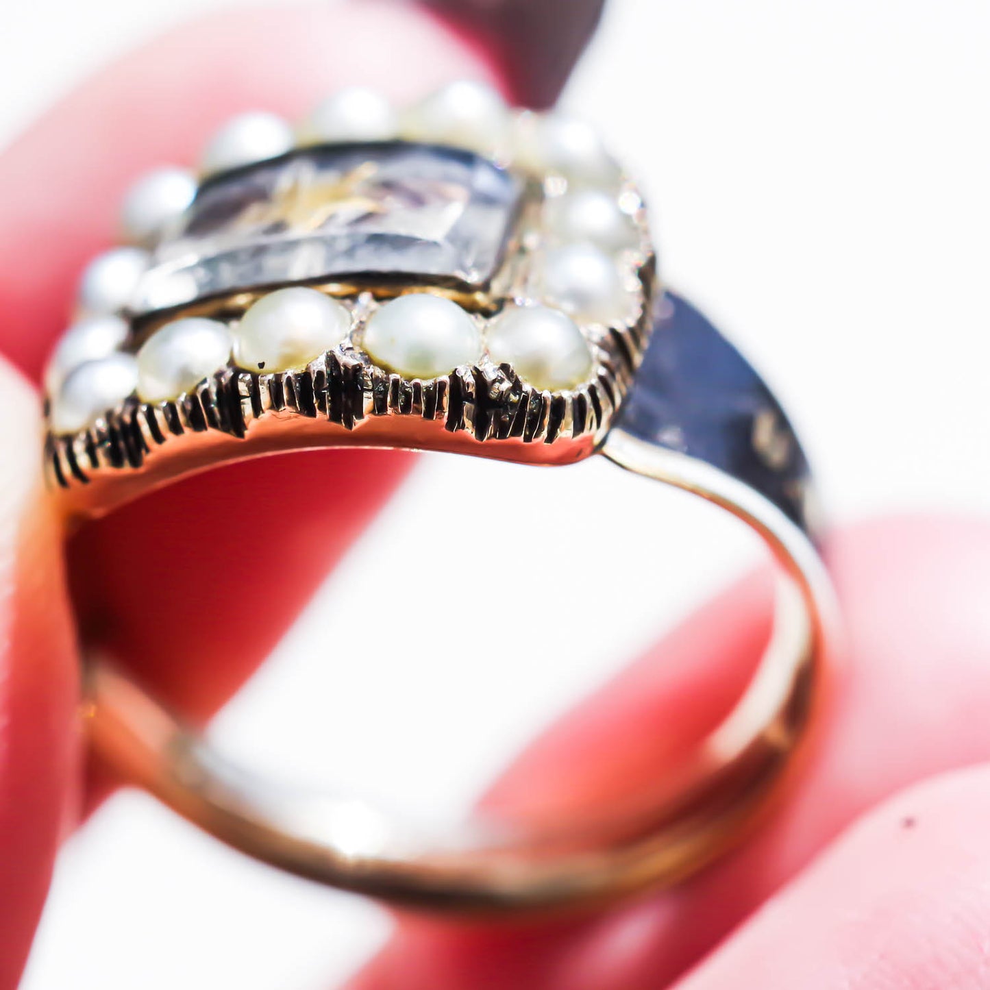 MOURNING RING / LONDON / 18K / #16