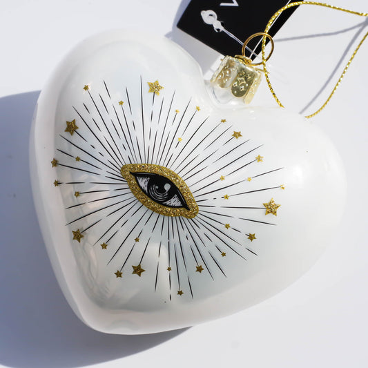 ORNAMENTS / WHITE HEART EYE /  Netherlands
