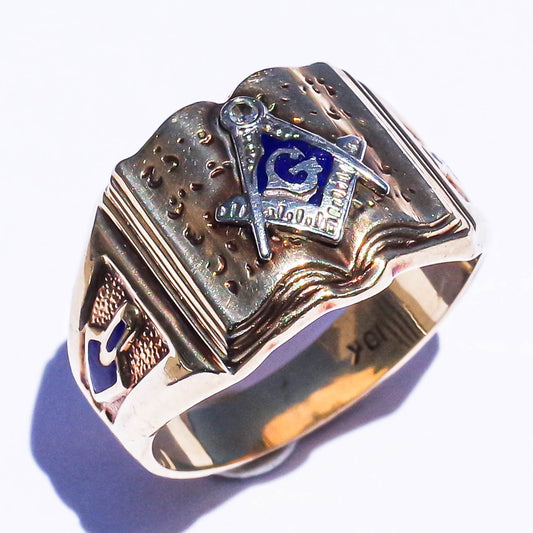 BOOK MASONIC RING / USA (10K) #22