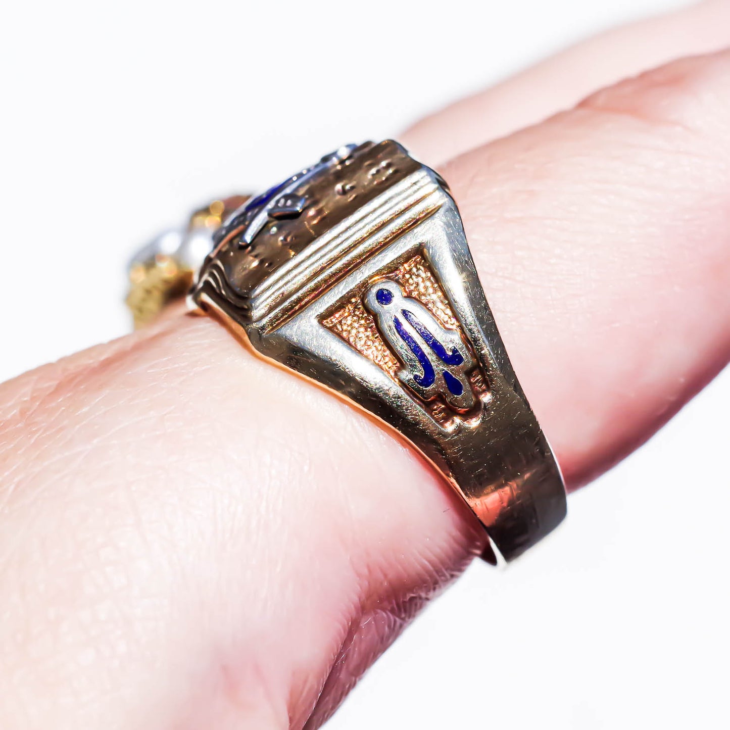 BOOK MASONIC RING / USA (10K) #22