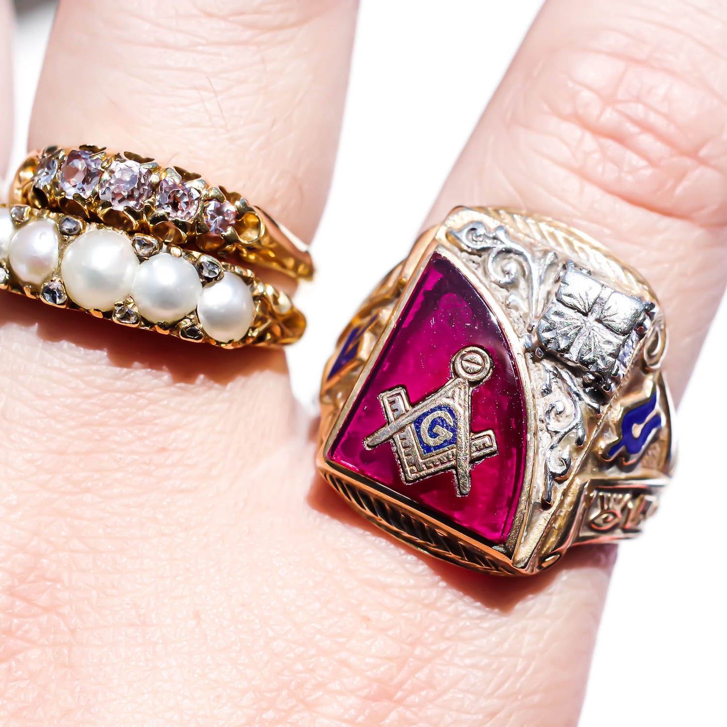 MASONIC RING / USA (10K) #21