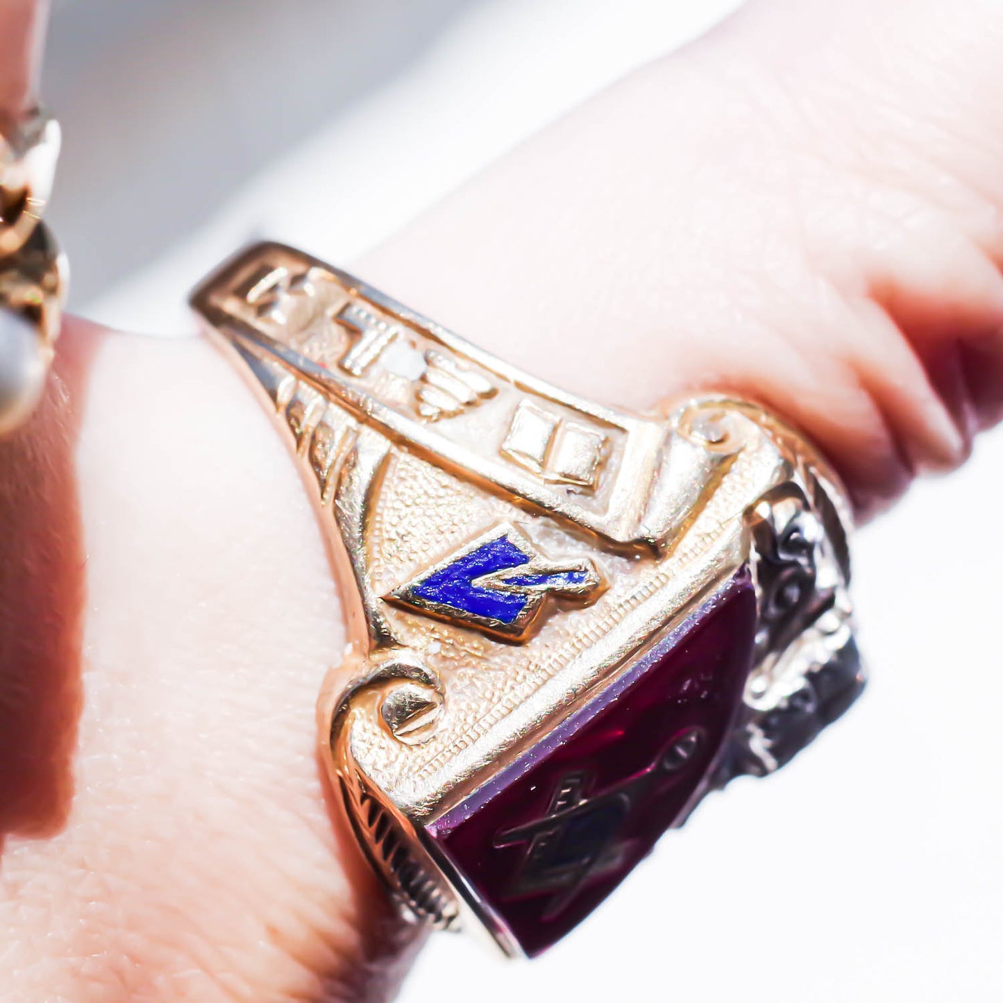MASONIC RING / USA (10K) #21