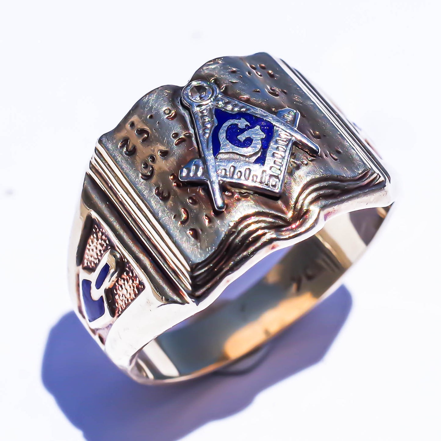 BOOK MASONIC RING / USA (10K) #22