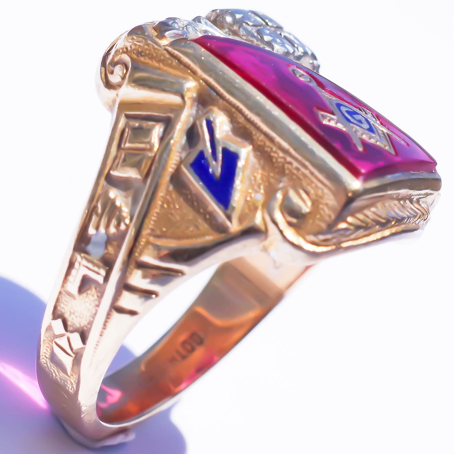 MASONIC RING / USA (10K) #21