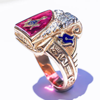 MASONIC RING / USA (10K) #21