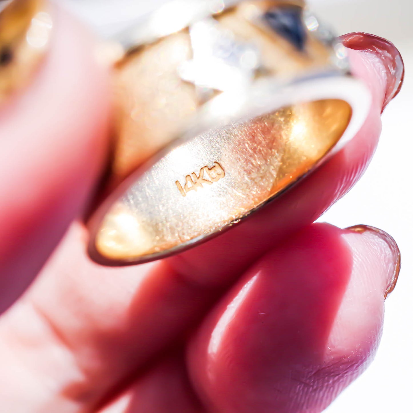 SLIM MASONIC RING / USA (14K) #23