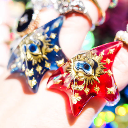 EYE STAR RING / BLUE 