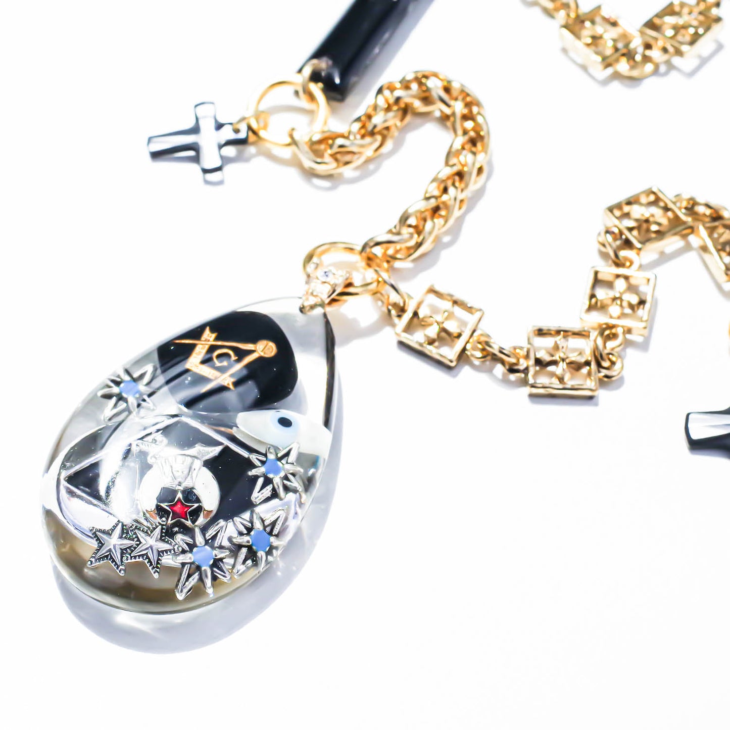 MASONIC NECKLACE / BLACK