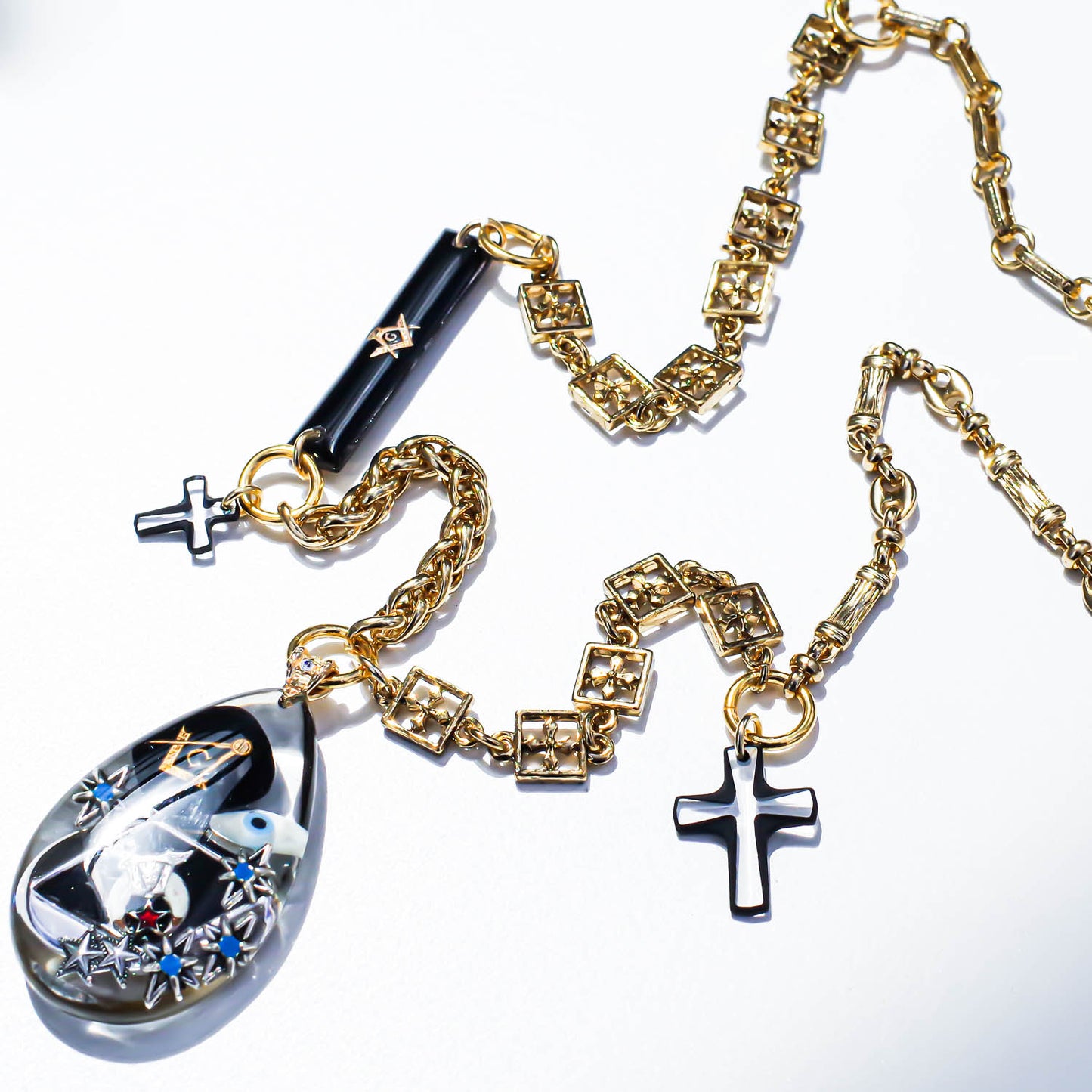 MASONIC NECKLACE / BLACK