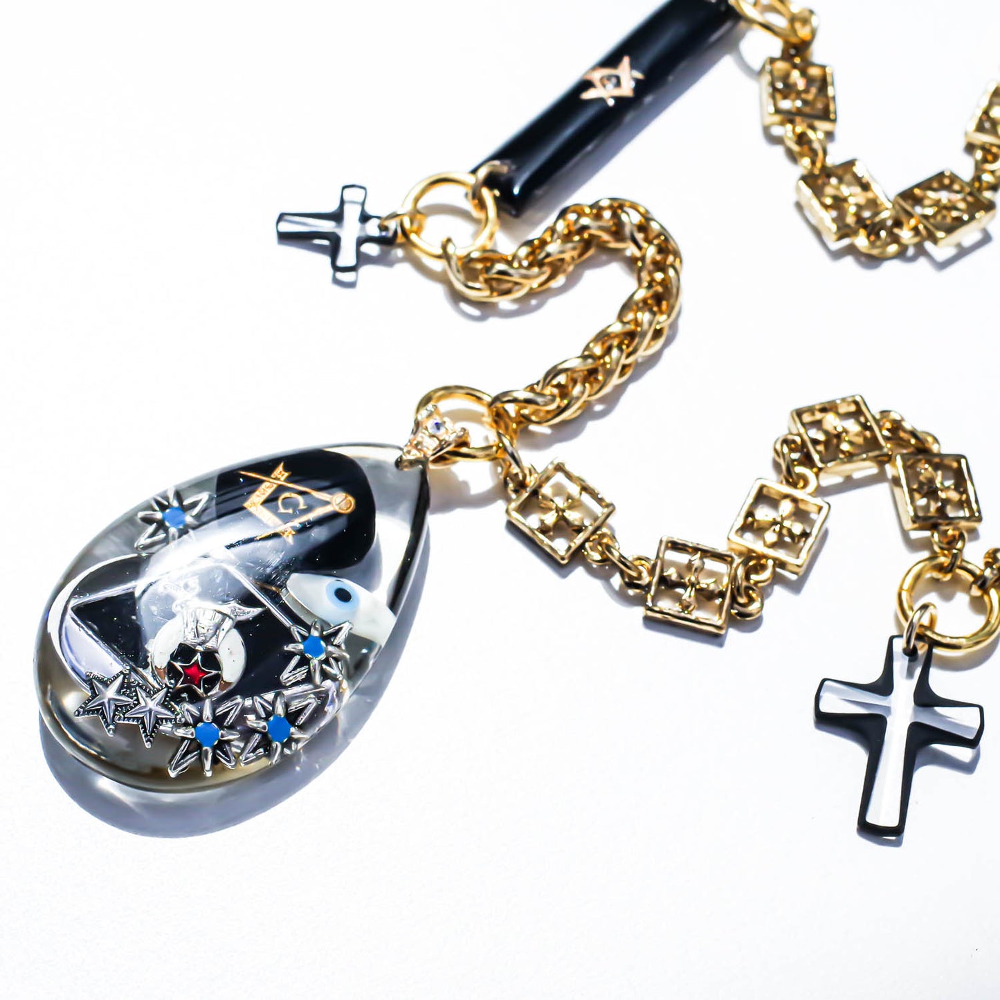 MASONIC NECKLACE / BLACK