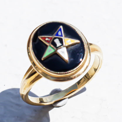 MASONIC EASTERN STAR RING / USA (10K) #11