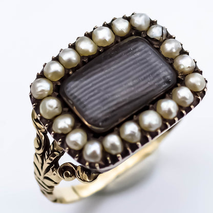 MOURNING RING / LONDON / 18K / #11.5