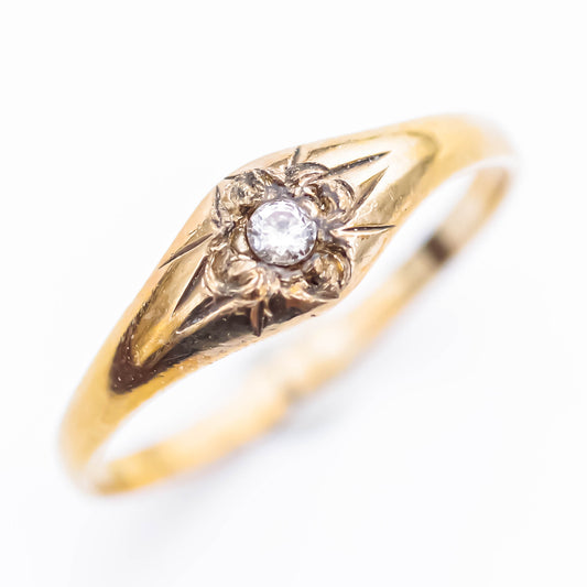 BABY RING / DIAMOND / 10K / #2