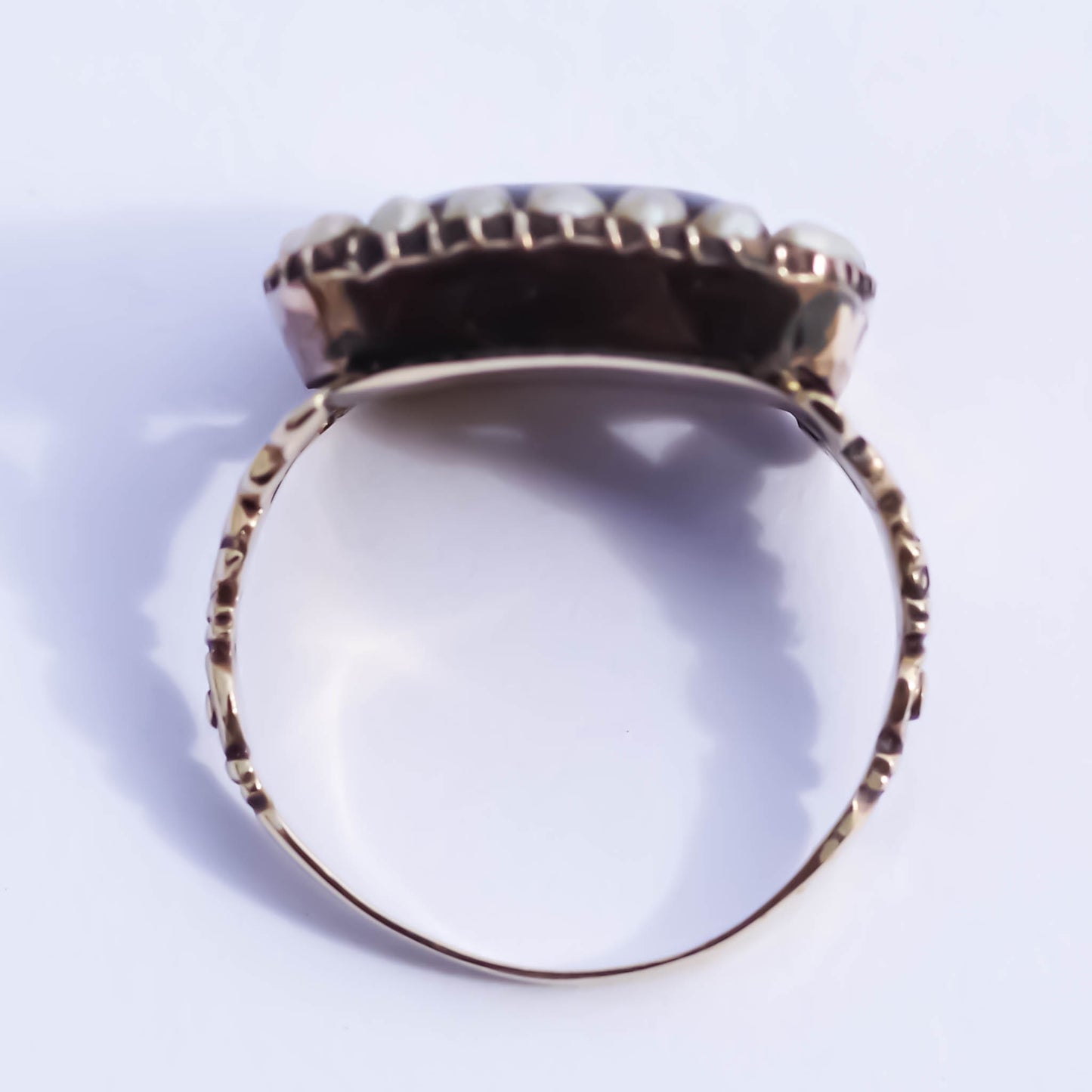 MOURNING RING / LONDON / 18K / #11.5