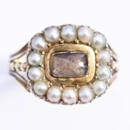MOURNING RING / LONDON / 18K / #11.5