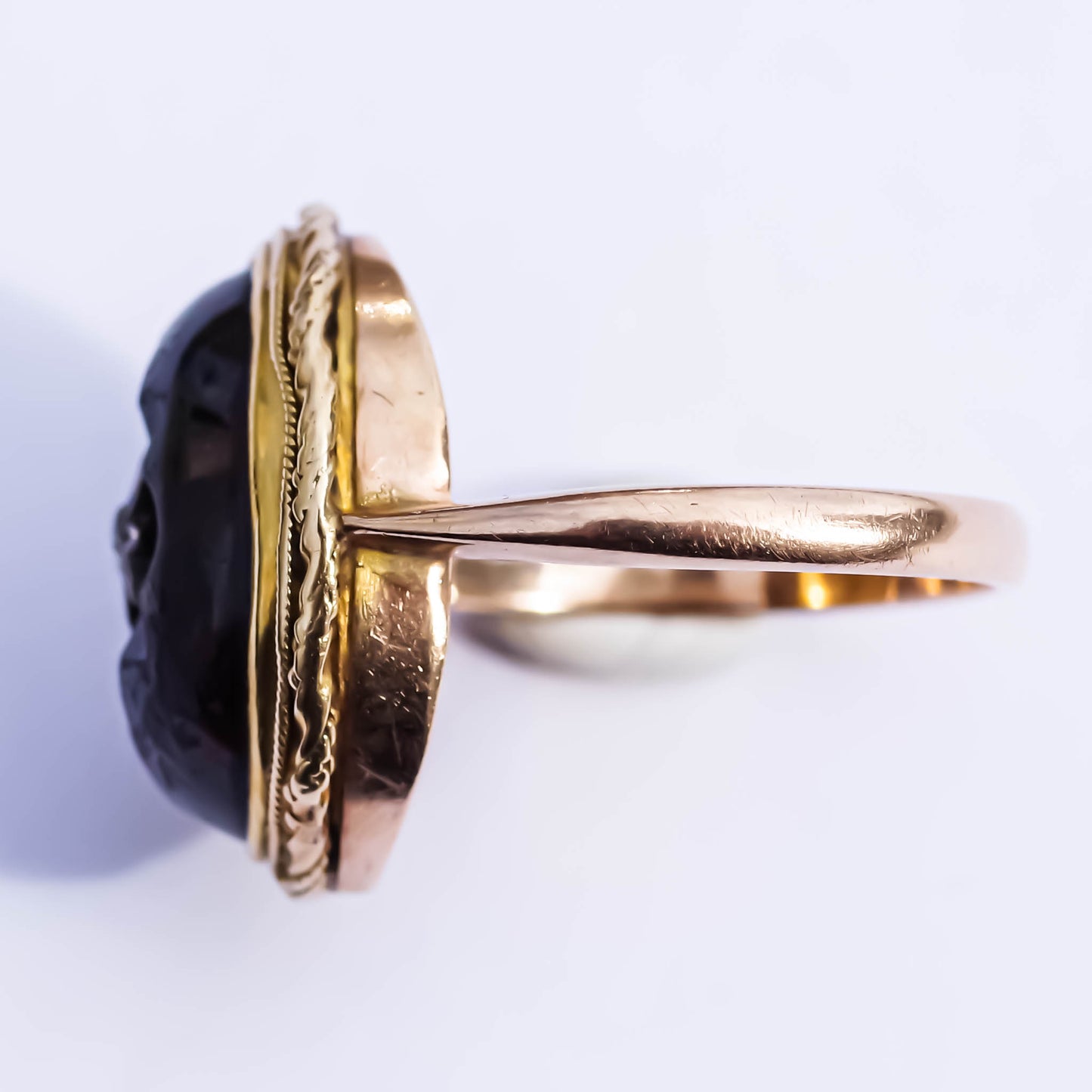 GARNET RING / DIAMOND / 18K / #12