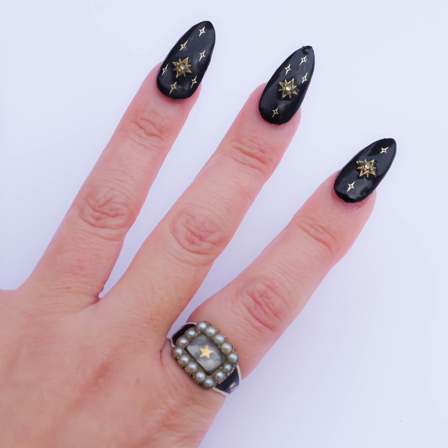 MOURNING RING / LONDON / 18K / #16