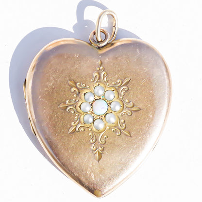 SWEETHEART LOCKET PENDANT / OPAL