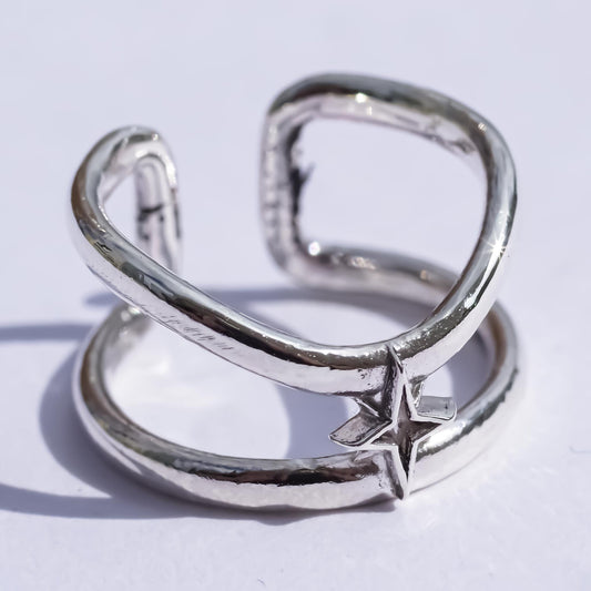 NAIL RING / STAR / SILVER 925