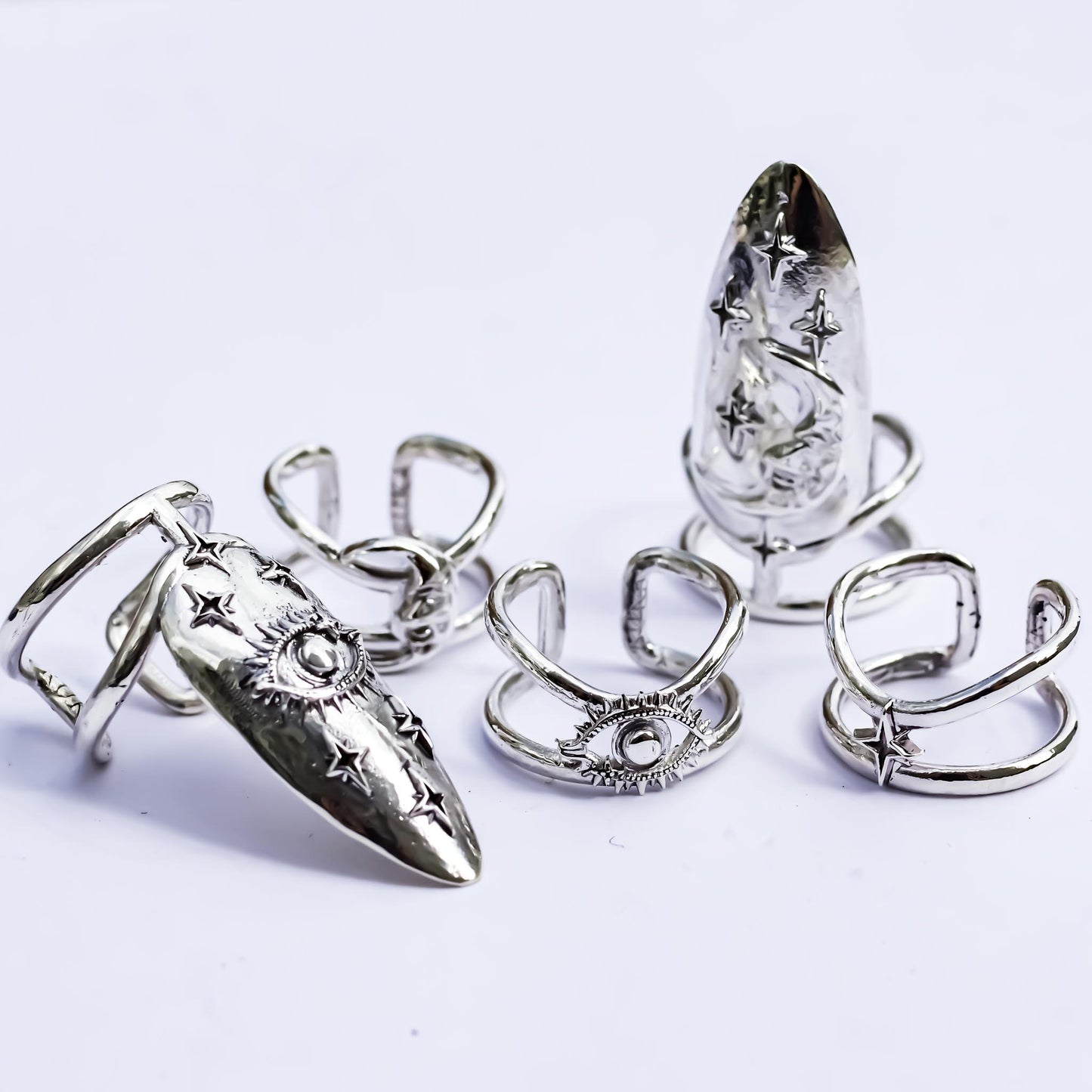 NAIL RING / MOON / SILVER 925