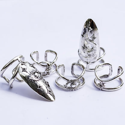 NAIL RING / MOON / SILVER 925