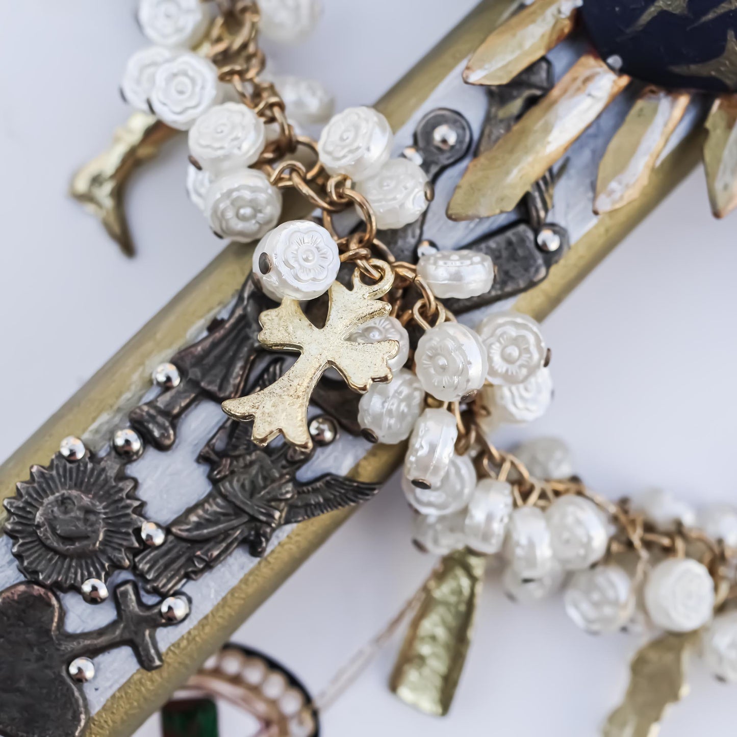 CROSS DECOR / GOLD × SILVER × BLUE / MILAGRO