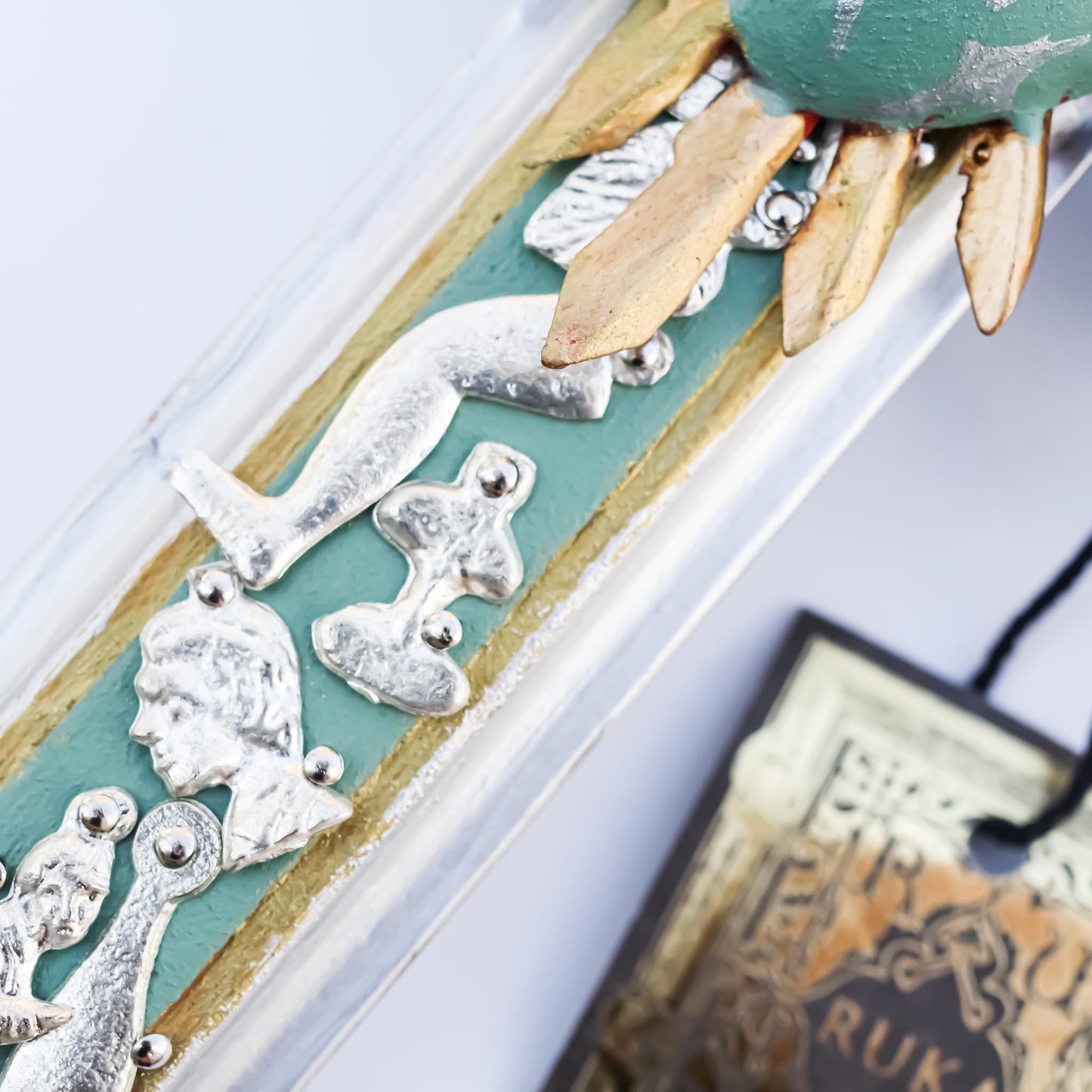 CROSS DECOR 3 / SILVER × GREEN / MILAGRO
