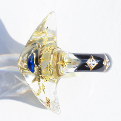 EYE STAR RING / CLEAR