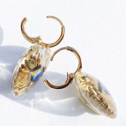 EYE HEART EARRINGS / CLEAR