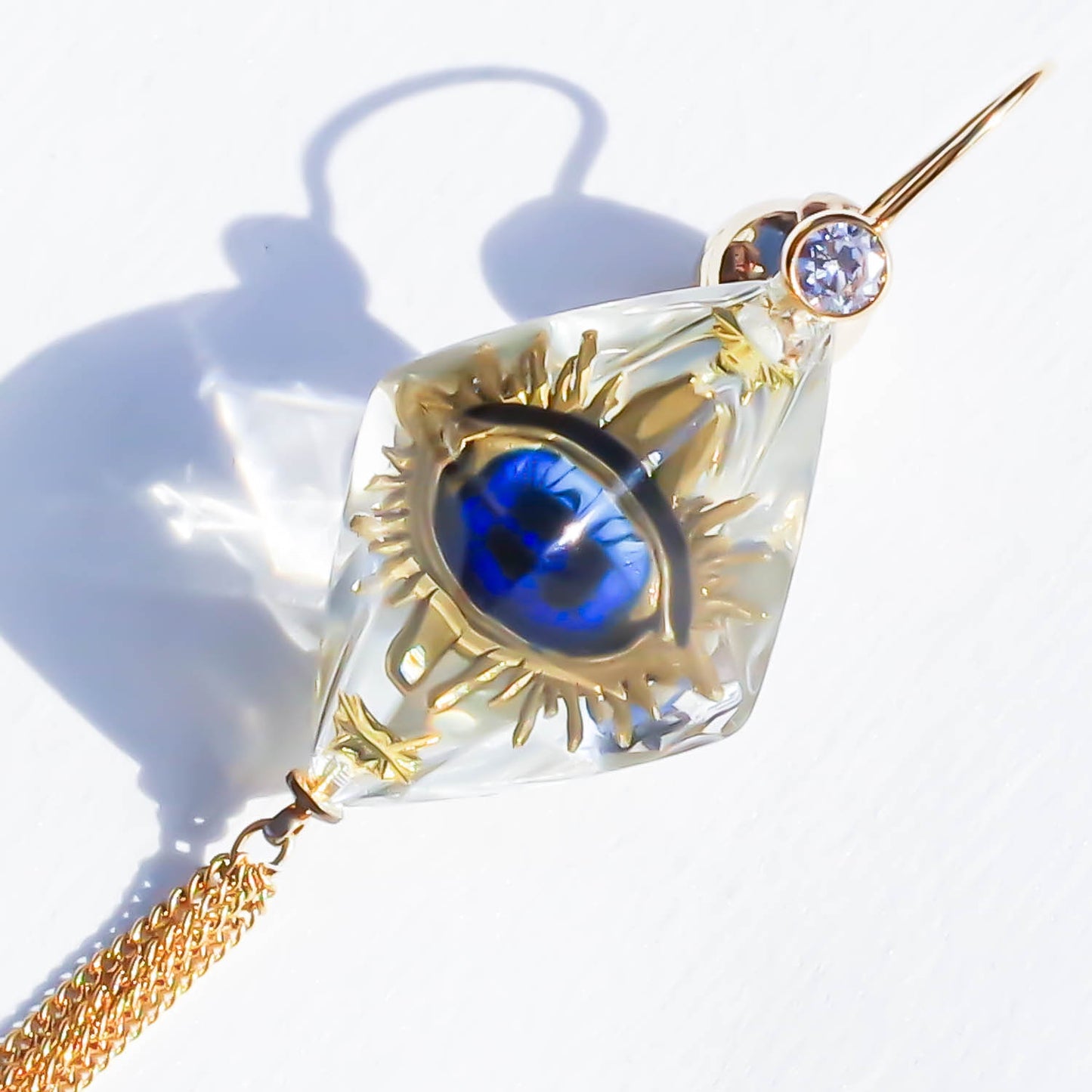 EYE EARRING / DIAMOND / CLEAR ( 1P )