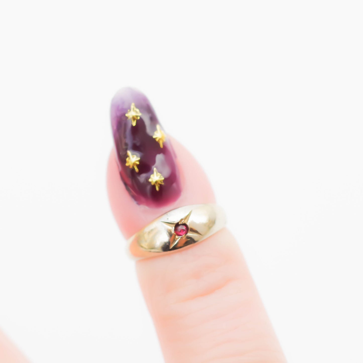 BABY RING / GARNET / 10K / #0
