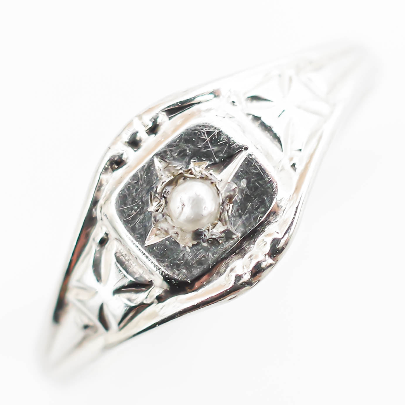 BABY RING / PEARL / 10K / #0.5