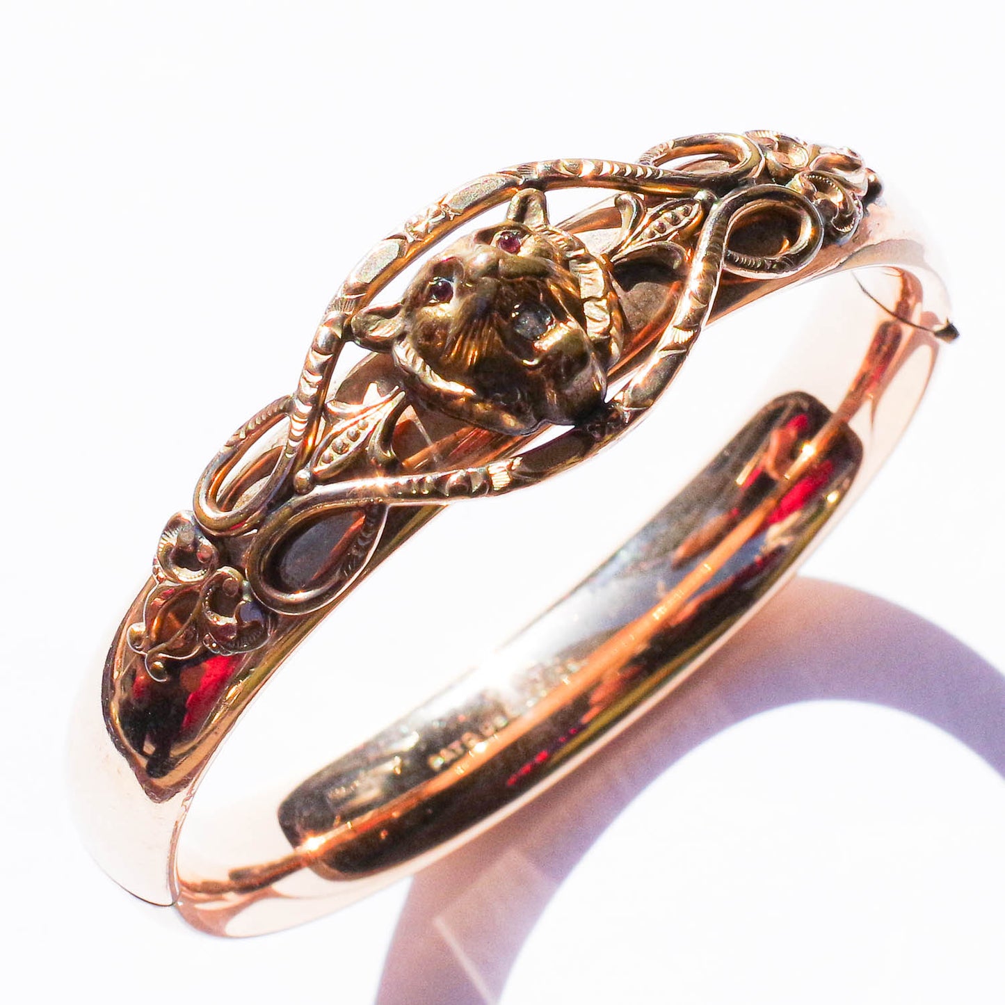 LION BRACELET / USA / 1800S / 14KGF
