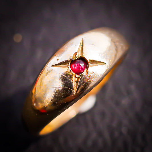 BABY RING / GARNET / 10K / #0