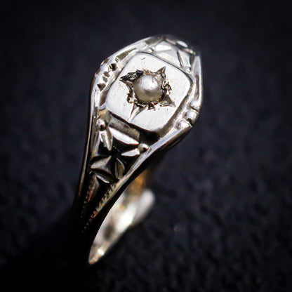 BABY RING / PEARL / 10K / #0.5