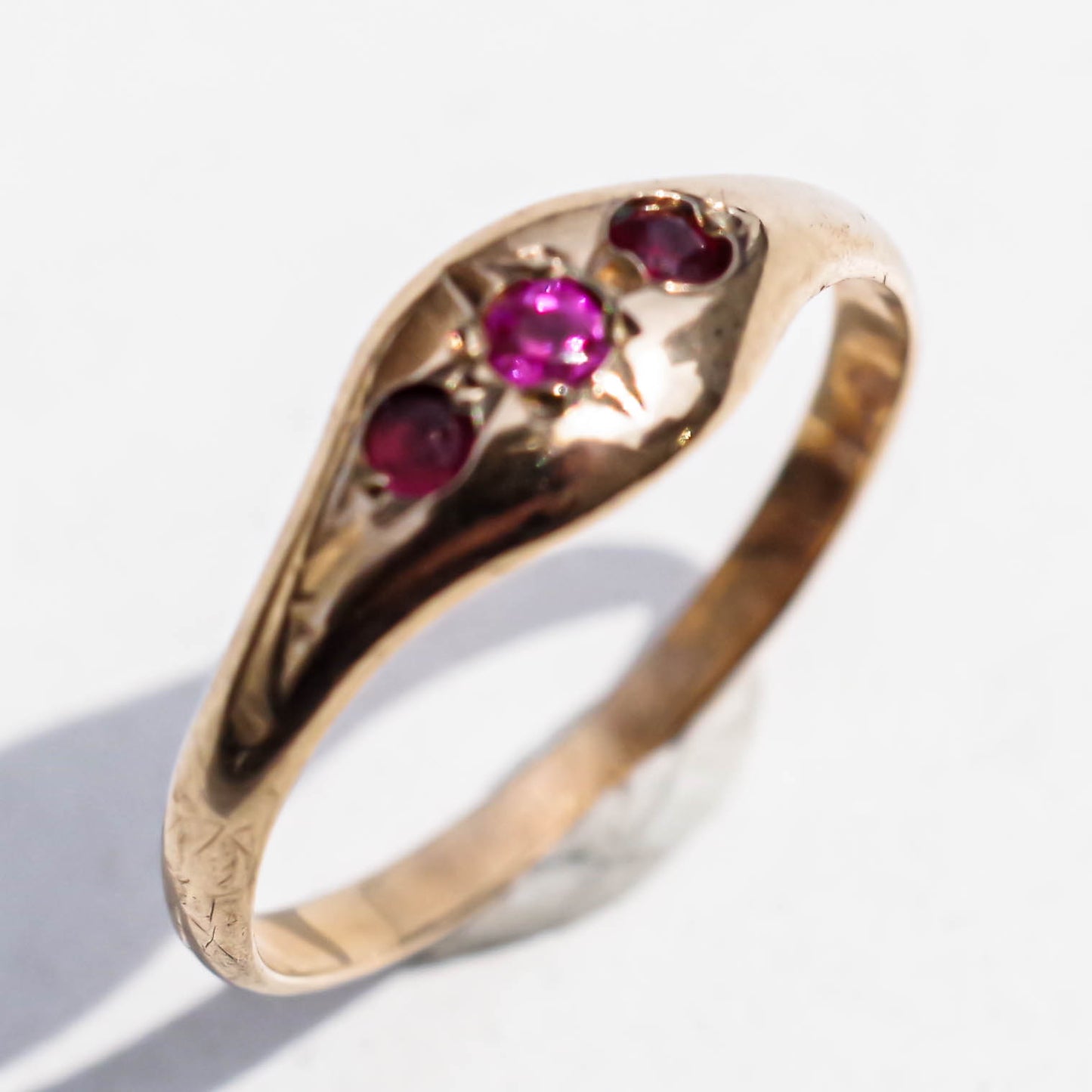 BABY RING / Pink tourmaline / 10K / #0.5