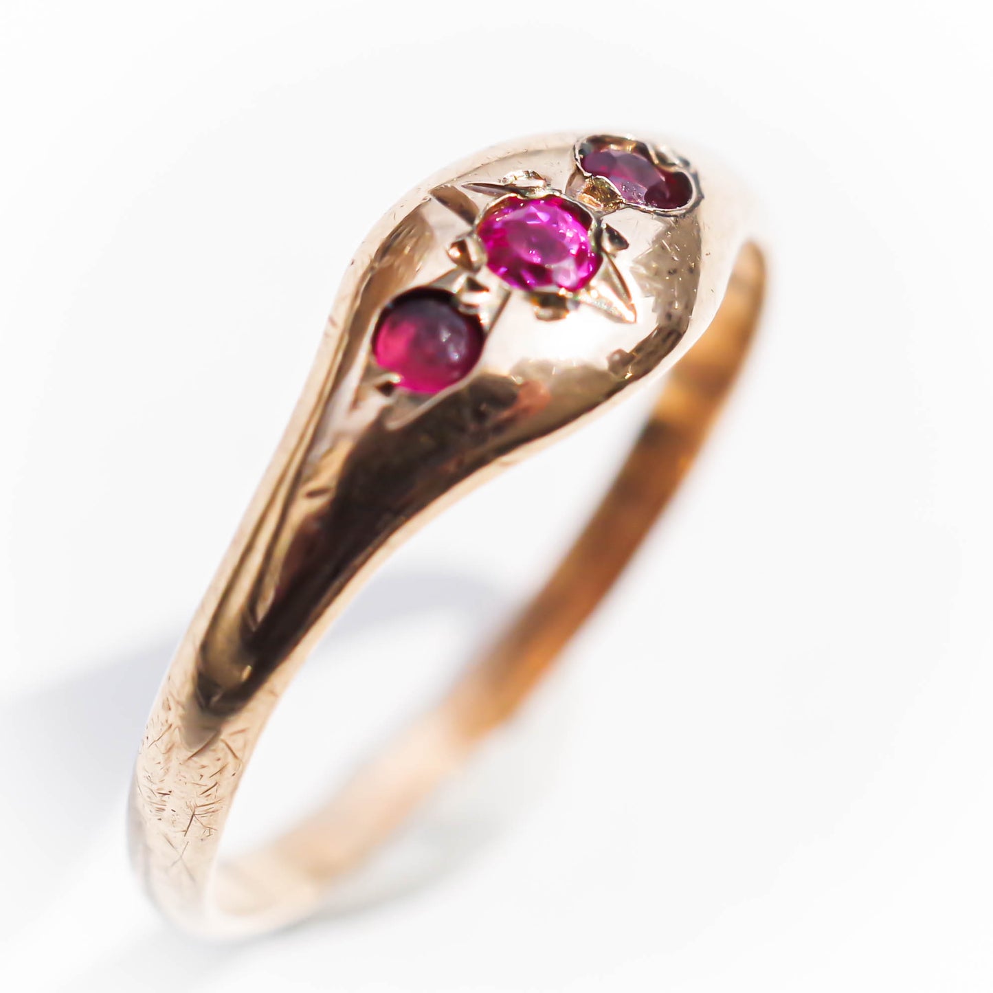 BABY RING / Pink tourmaline / 10K / #0.5