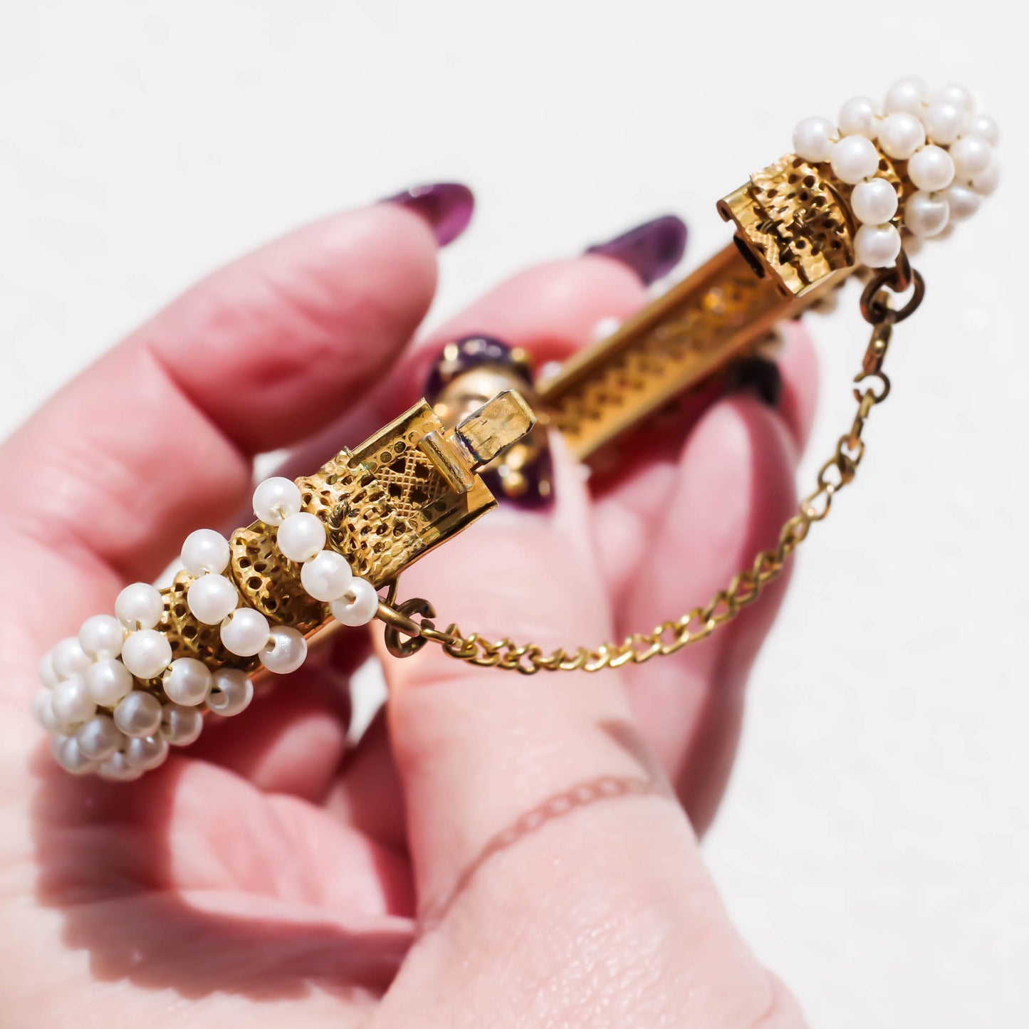 PEARL BRACELET / GOLD / MIRIAM HASKELL
