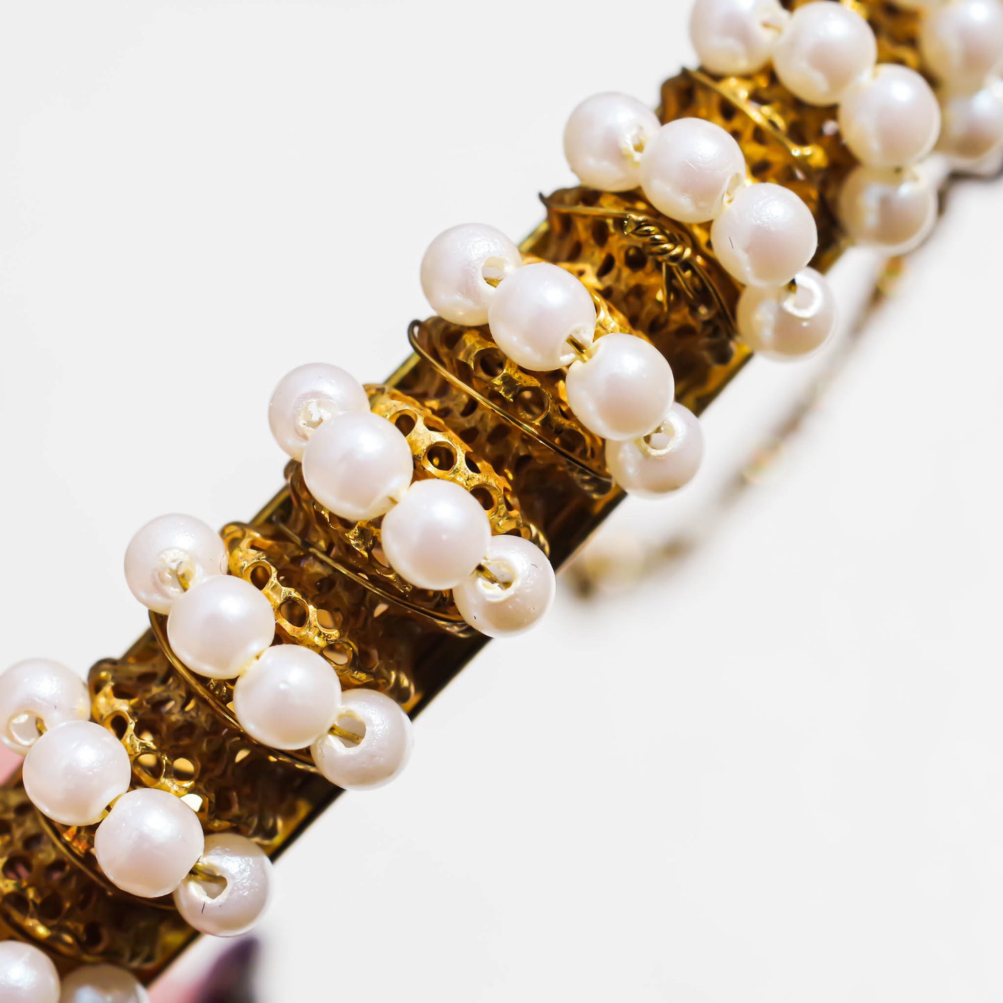 PEARL BRACELET / GOLD / MIRIAM HASKELL