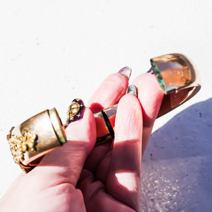 LION BRACELET BIG / USA / 1800S / 14KGF
