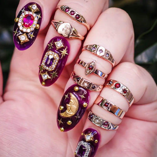BABY RING / AMETHYST / PEARL / 10K / #0
