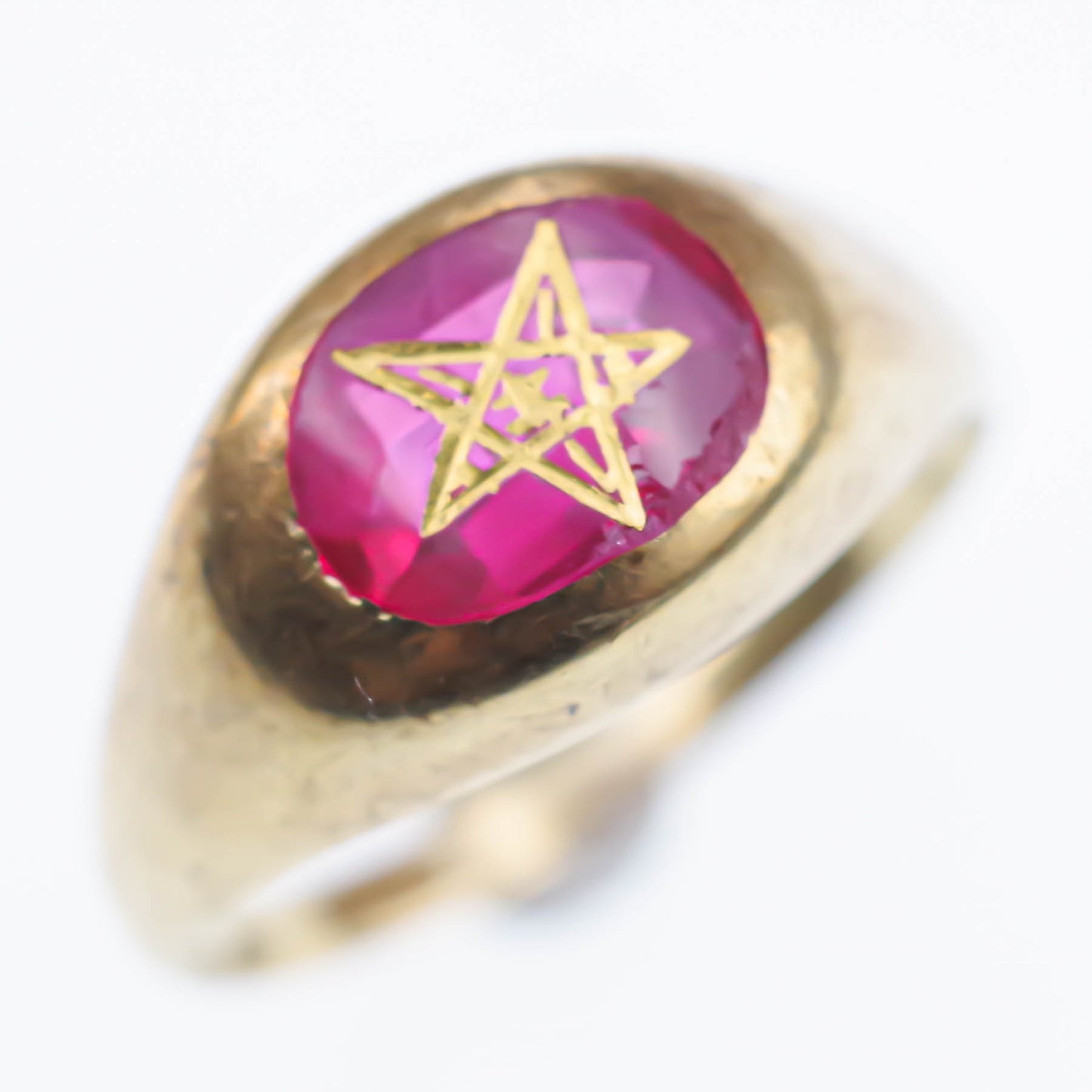 MASONIC EASTERN STAR RING / USA (10K) #15