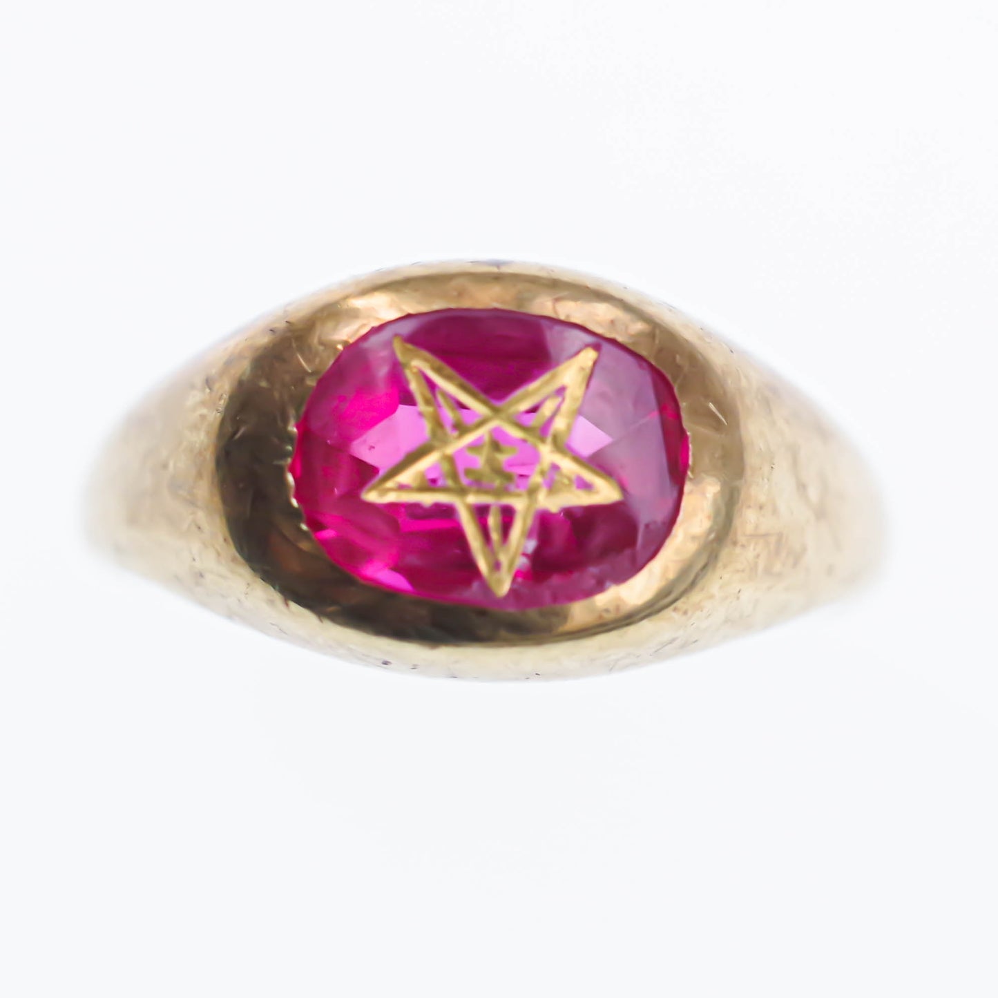 MASONIC EASTERN STAR RING / USA (10K) #15
