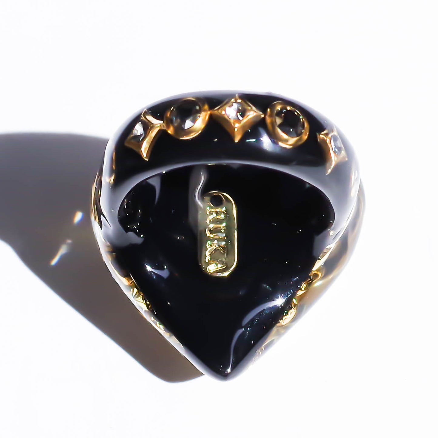 LOVE RING / HEART / GOLD / BLACK / #14