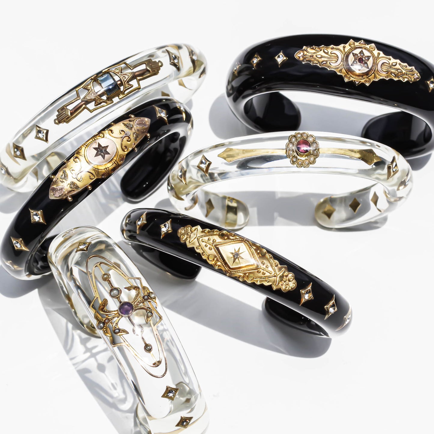 Eternal Victorian Gold Relic Bracelet - Black / 18kgold