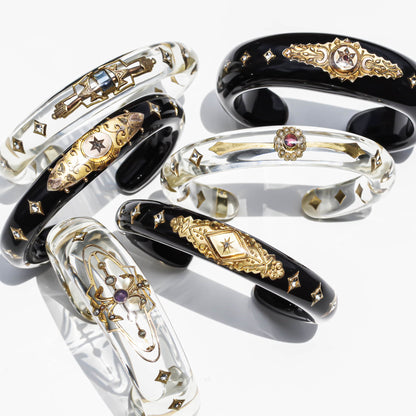 Eternal Victorian Gold Relic Bracelet - Black / 18kgold