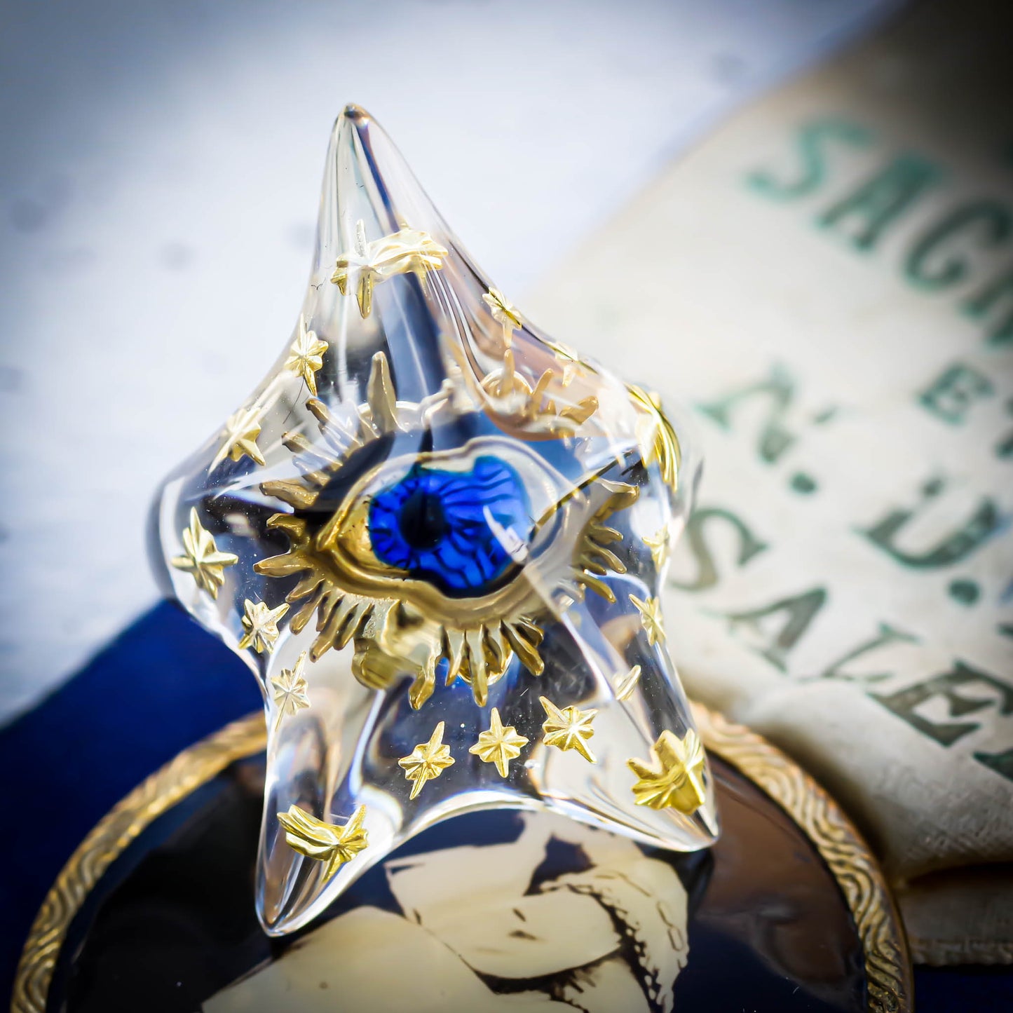 EYE STAR RING / CLEAR