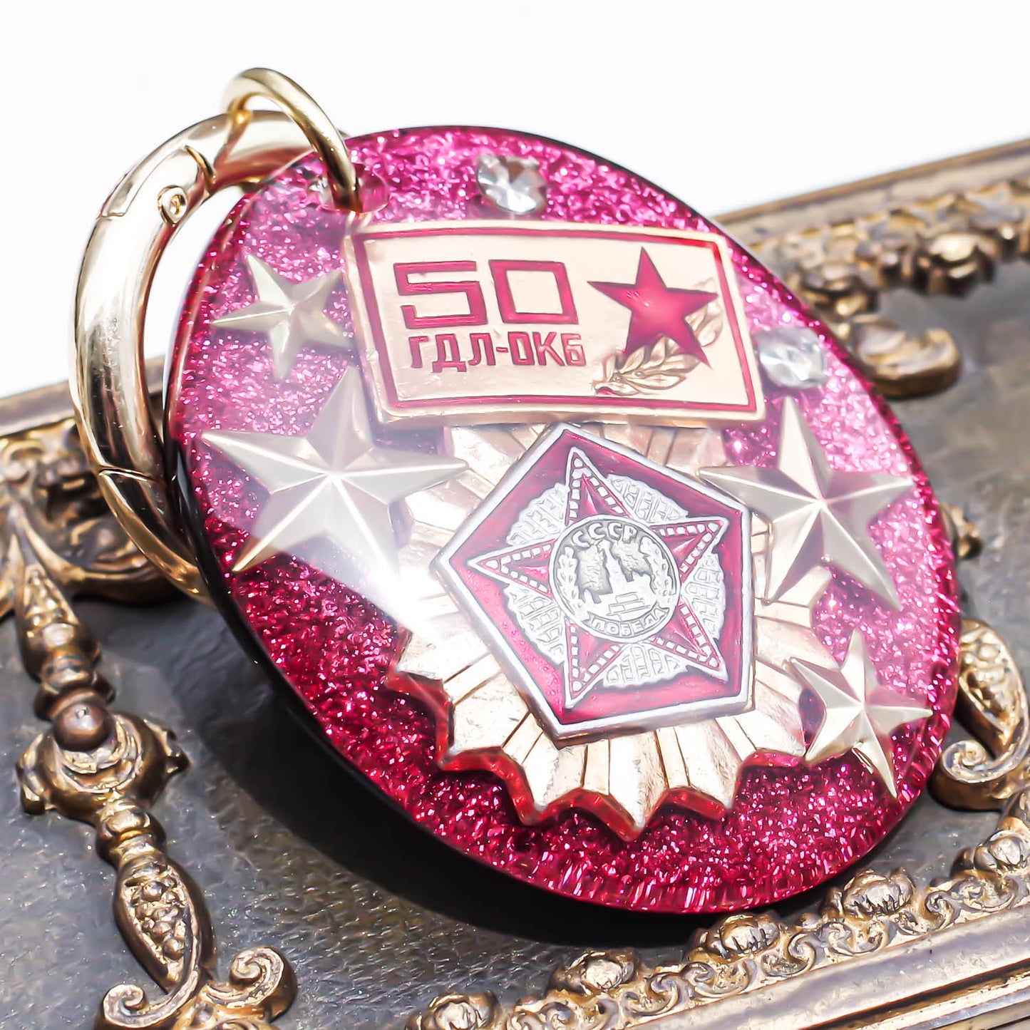KEY RING / PINK / CCCP